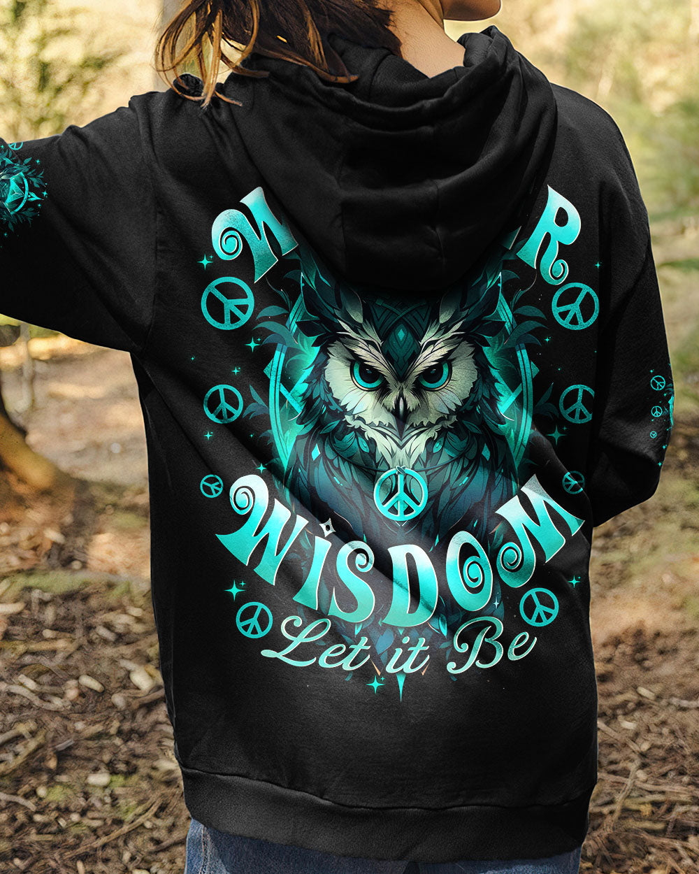 WHISPER WORDS OF WISDOM LET IT BE OWL ALL OVER PRINT - TYTD2911243