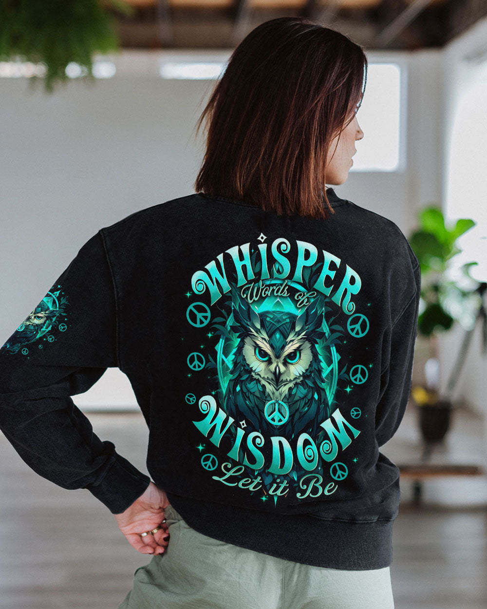 WHISPER WORDS OF WISDOM LET IT BE OWL ALL OVER PRINT - TYTD2911243