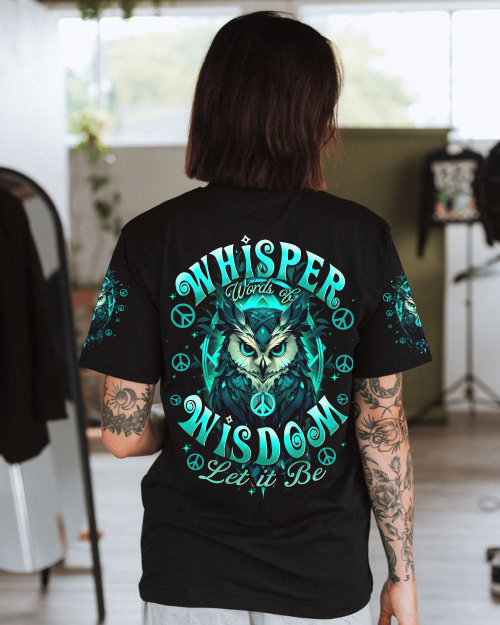 WHISPER WORDS OF WISDOM LET IT BE OWL ALL OVER PRINT - TYTD2911243