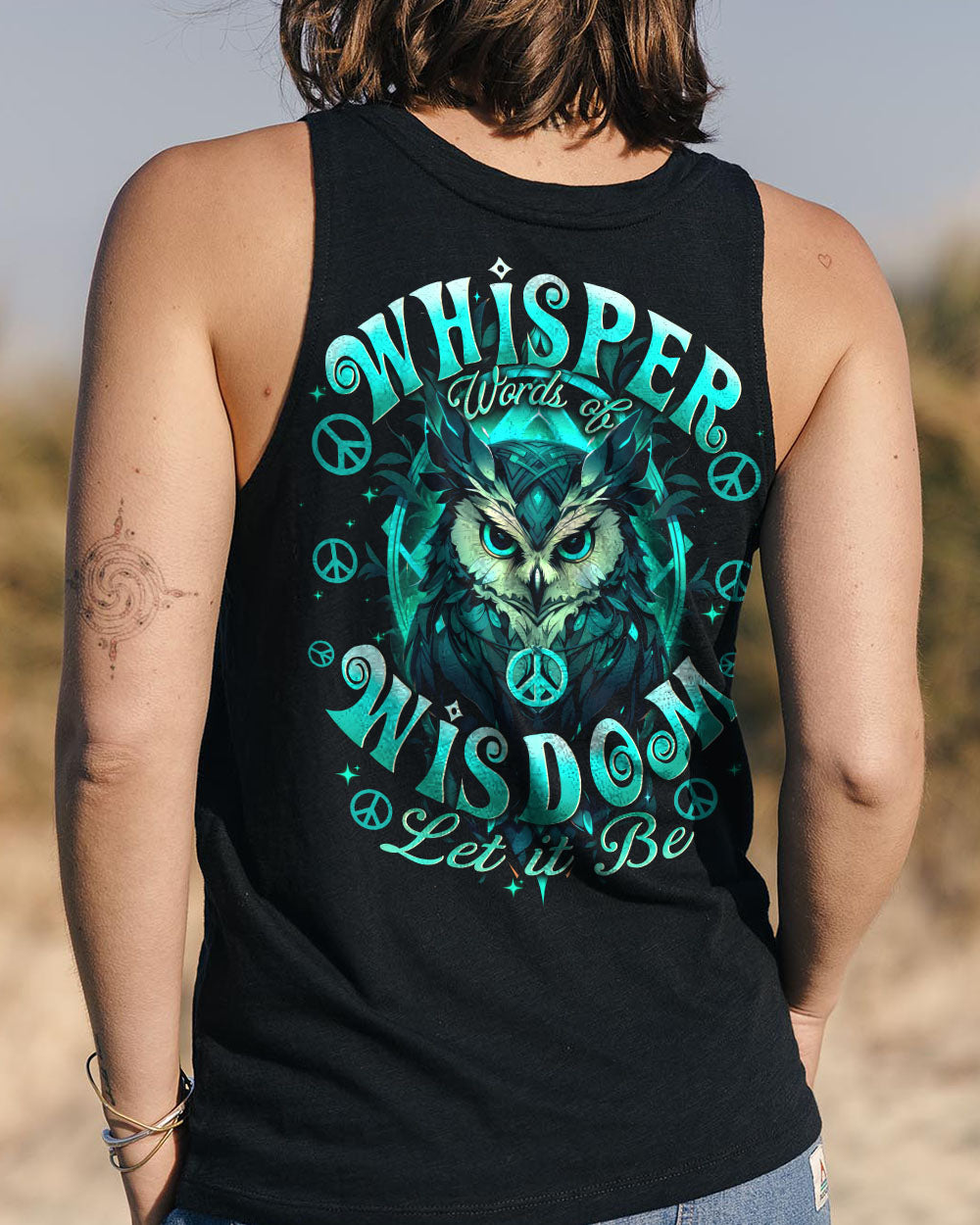 WHISPER WORDS OF WISDOM LET IT BE OWL ALL OVER PRINT - TYTD2911243