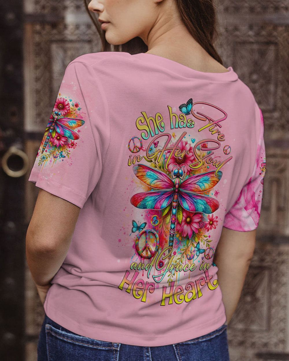 FIRE IN HER SOUL DRAGONFLY ALL OVER PRINT - TYTD2912231