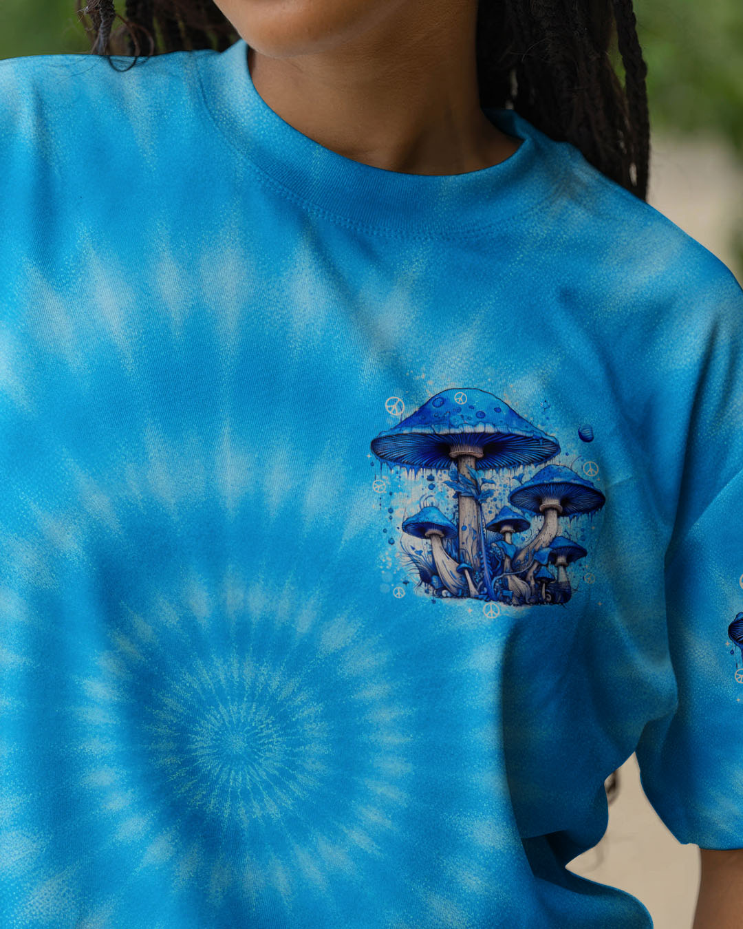 EAT MUSHROOMS SEE THE UNIVERSE TIE DYE ALL OVER PRINT - TYTD3010253