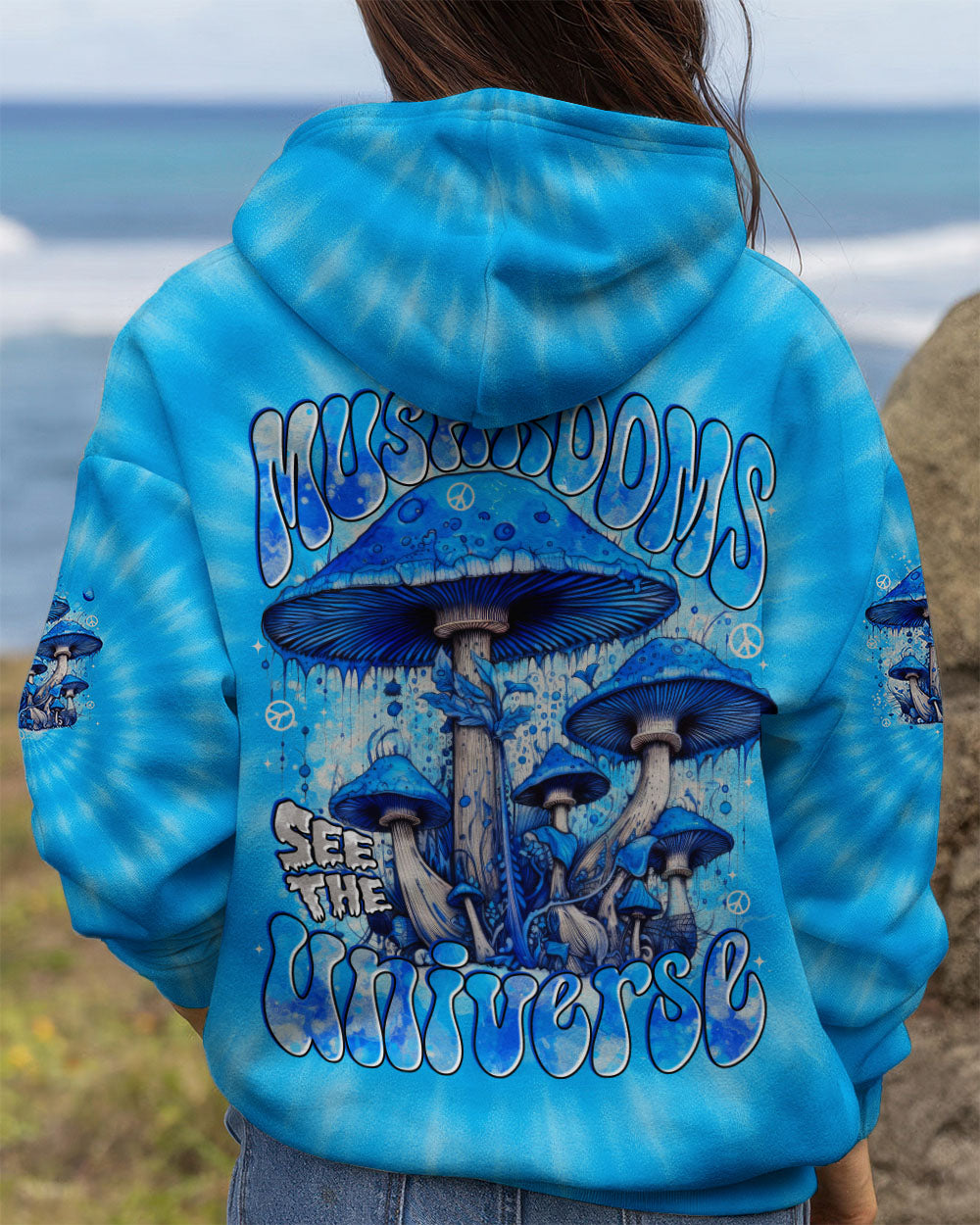 EAT MUSHROOMS SEE THE UNIVERSE TIE DYE ALL OVER PRINT - TYTD3010253