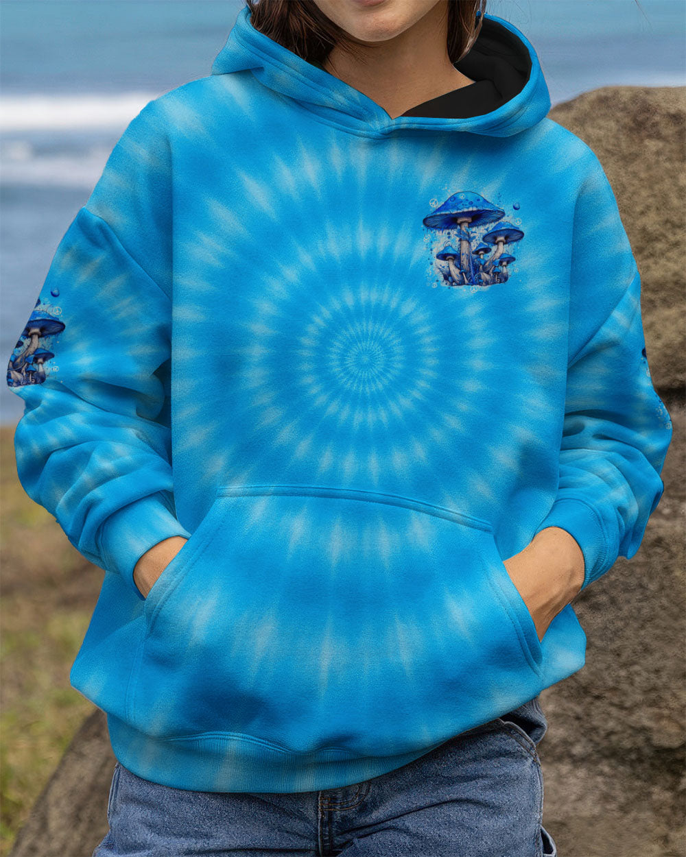 EAT MUSHROOMS SEE THE UNIVERSE TIE DYE ALL OVER PRINT - TYTD3010253