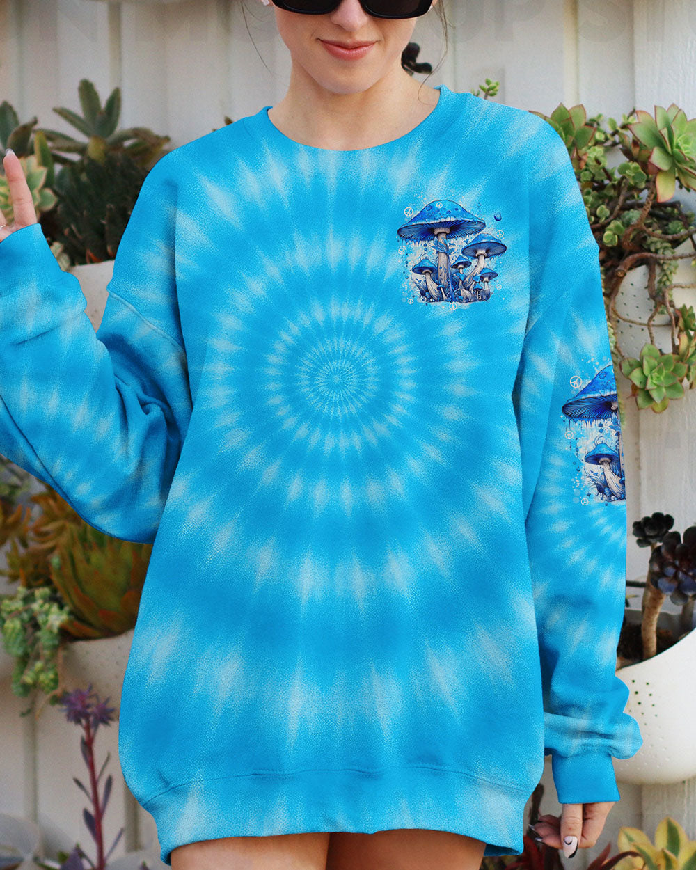 EAT MUSHROOMS SEE THE UNIVERSE TIE DYE ALL OVER PRINT - TYTD3010253