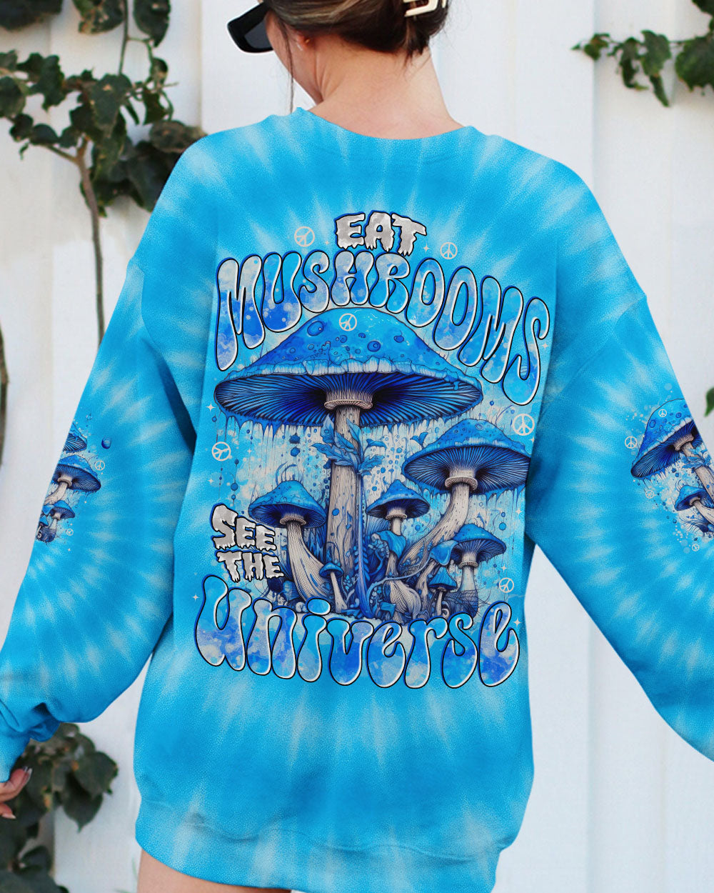 EAT MUSHROOMS SEE THE UNIVERSE TIE DYE ALL OVER PRINT - TYTD3010253