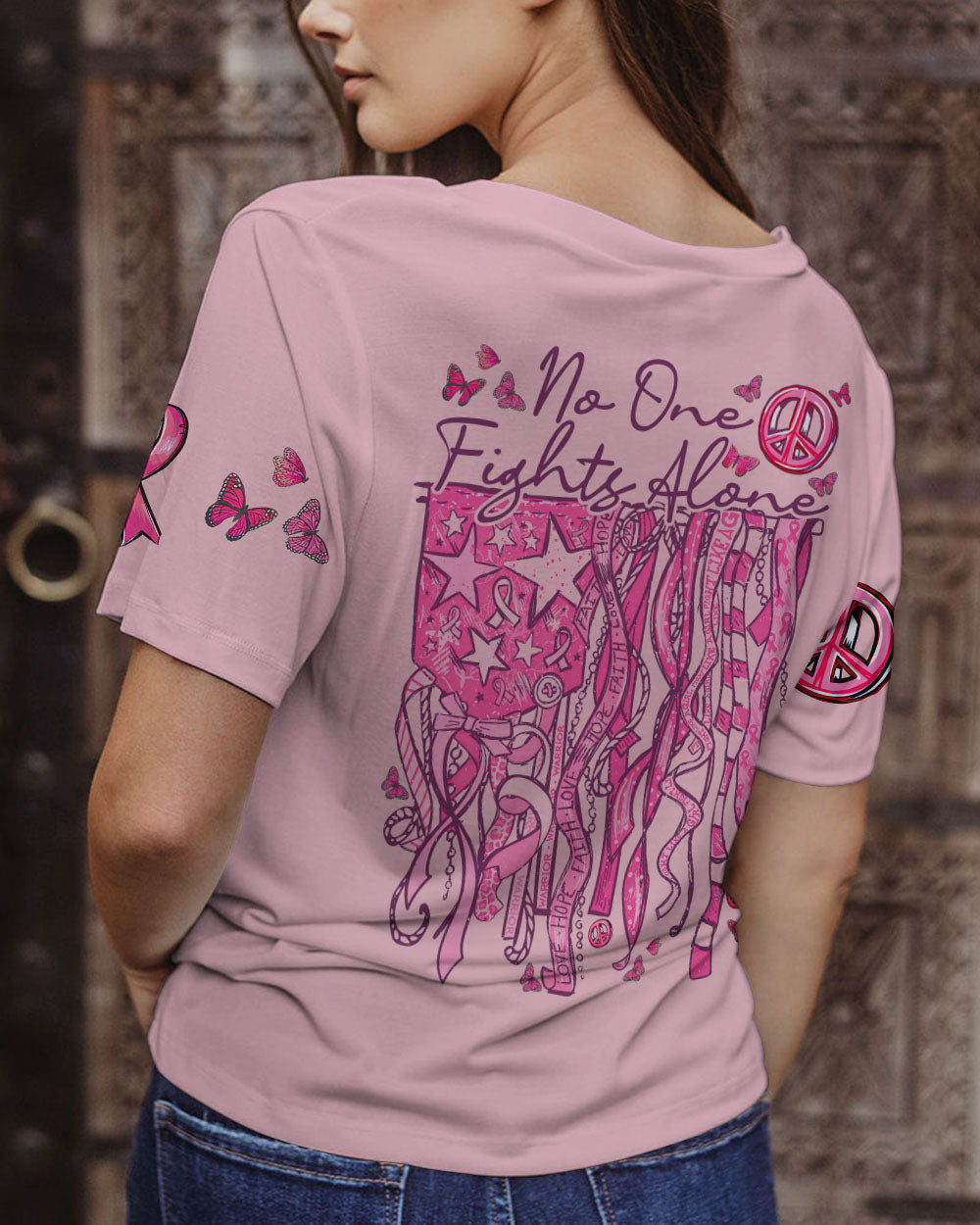 NO ONE FIGHTS ALONE ALL OVER PRINT - TYTD3108232