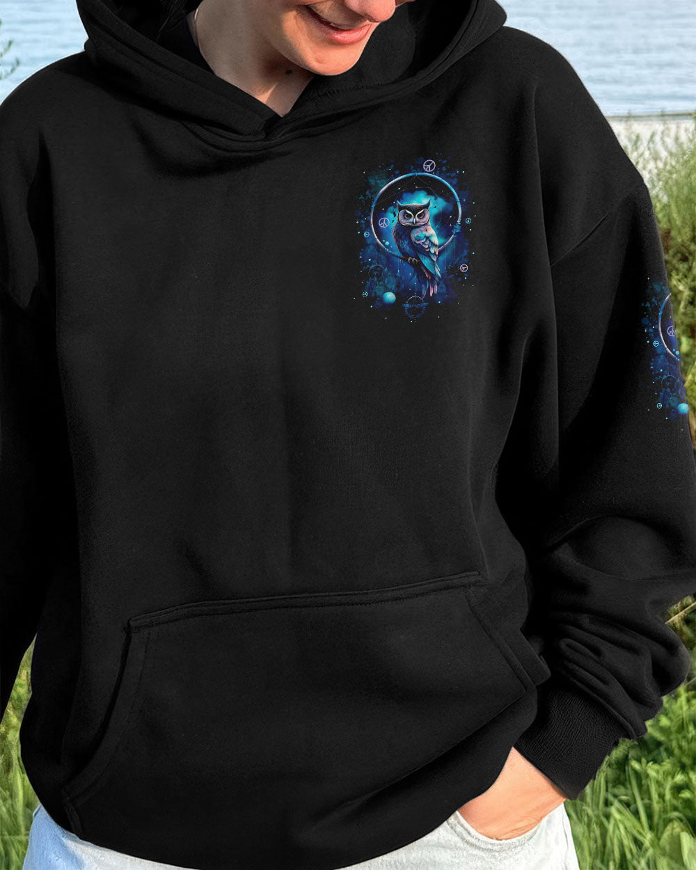 WHISPER WORDS OF WISDOM LET IT BE OWL ALL OVER PRINT - TYTD3110252