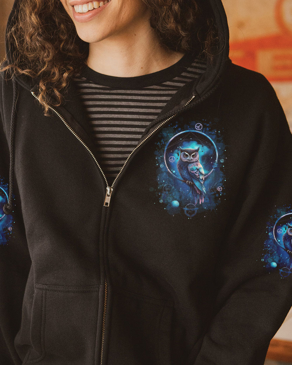 WHISPER WORDS OF WISDOM LET IT BE OWL ALL OVER PRINT - TYTD3110252