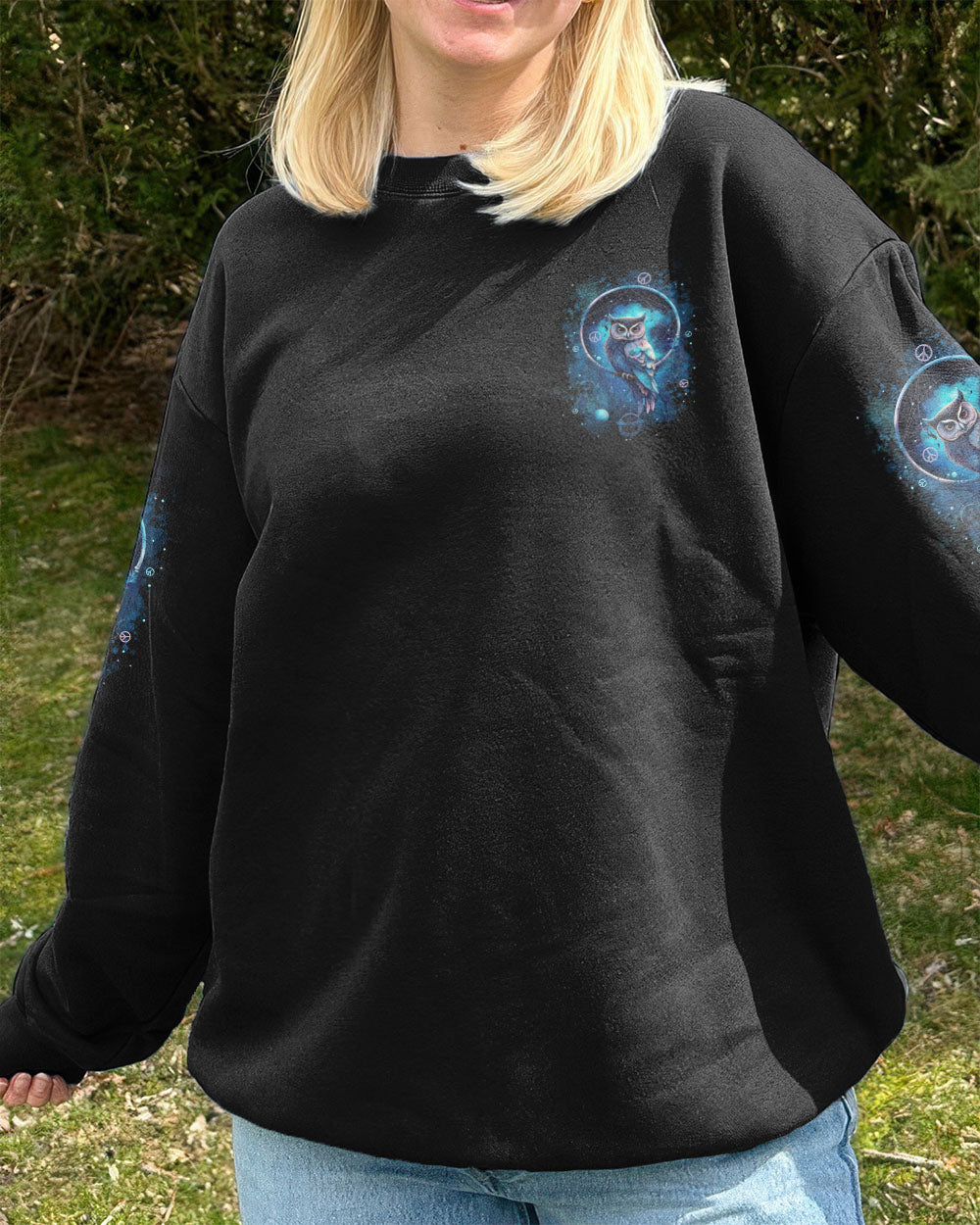 WHISPER WORDS OF WISDOM LET IT BE OWL ALL OVER PRINT - TYTD3110252
