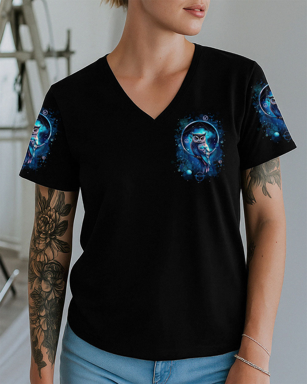 WHISPER WORDS OF WISDOM LET IT BE OWL ALL OVER PRINT - TYTD3110252
