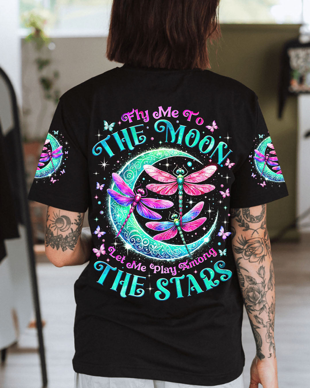 FLY ME TO THE MOON DRAGONFLY ALL OVER PRINT - TYTM0104254