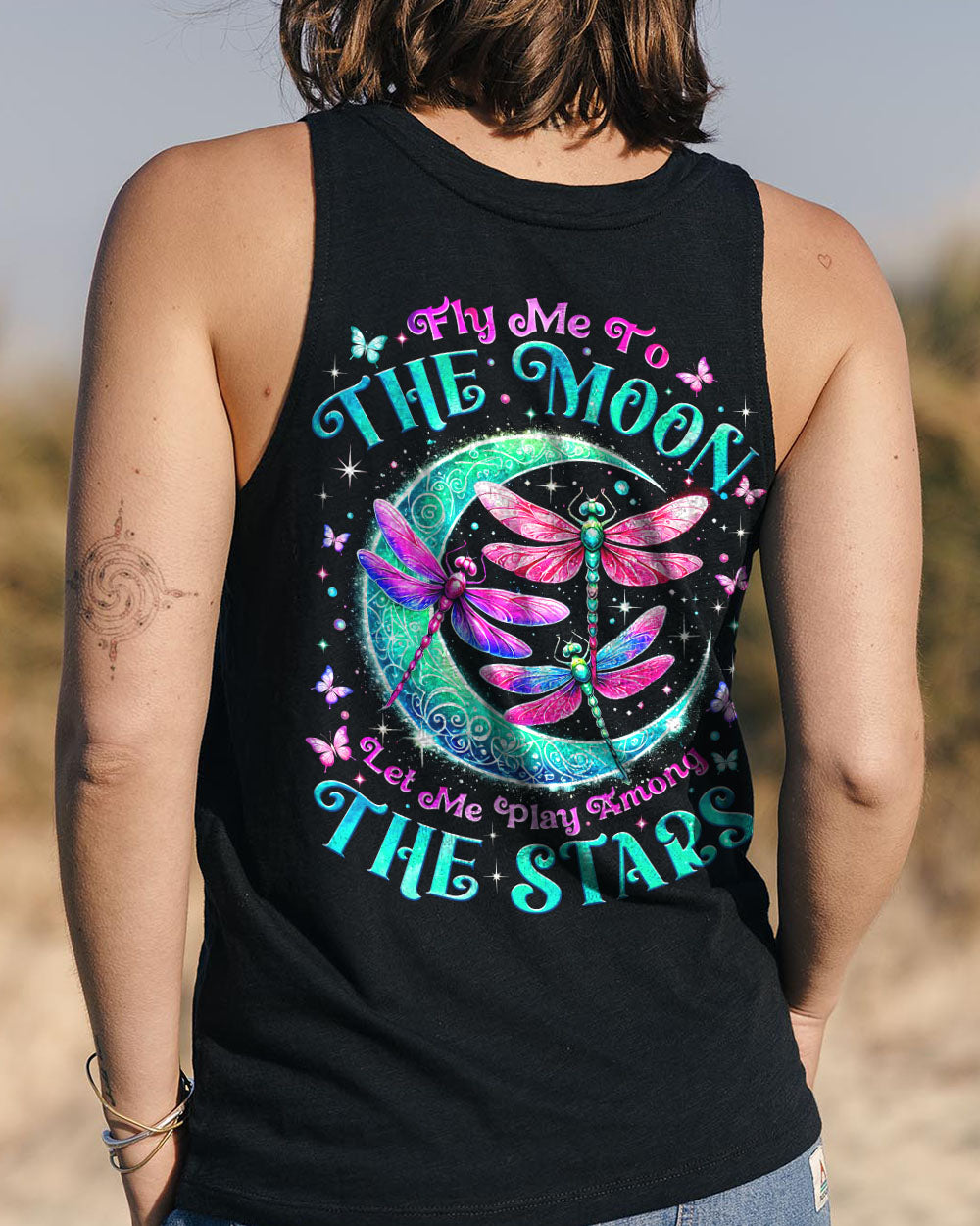 FLY ME TO THE MOON DRAGONFLY ALL OVER PRINT - TYTM0104254