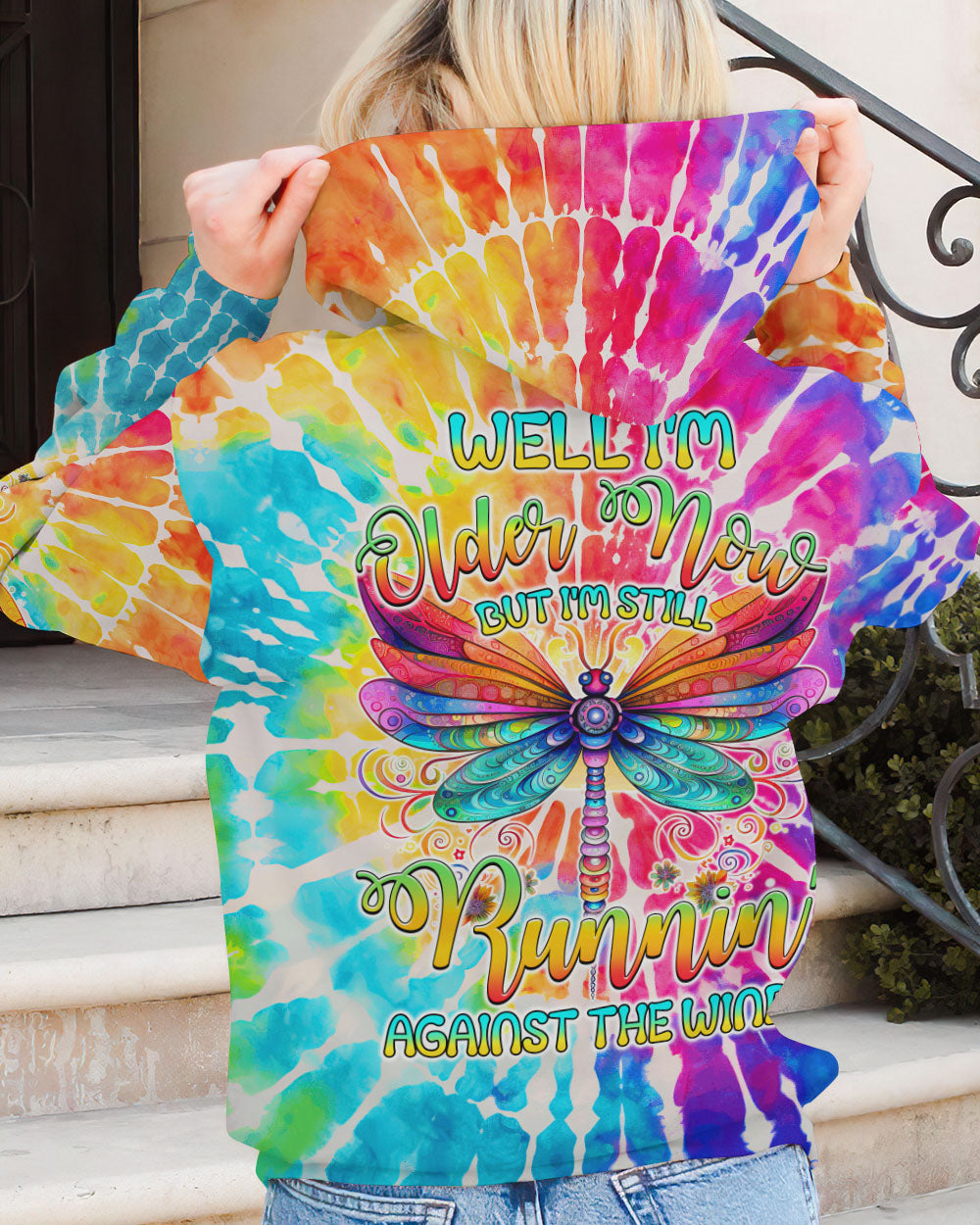 RUNNING AGAINST THE WIND DRAGONFLY TIE DYE ALL OVER PRINT - TYTM0108232