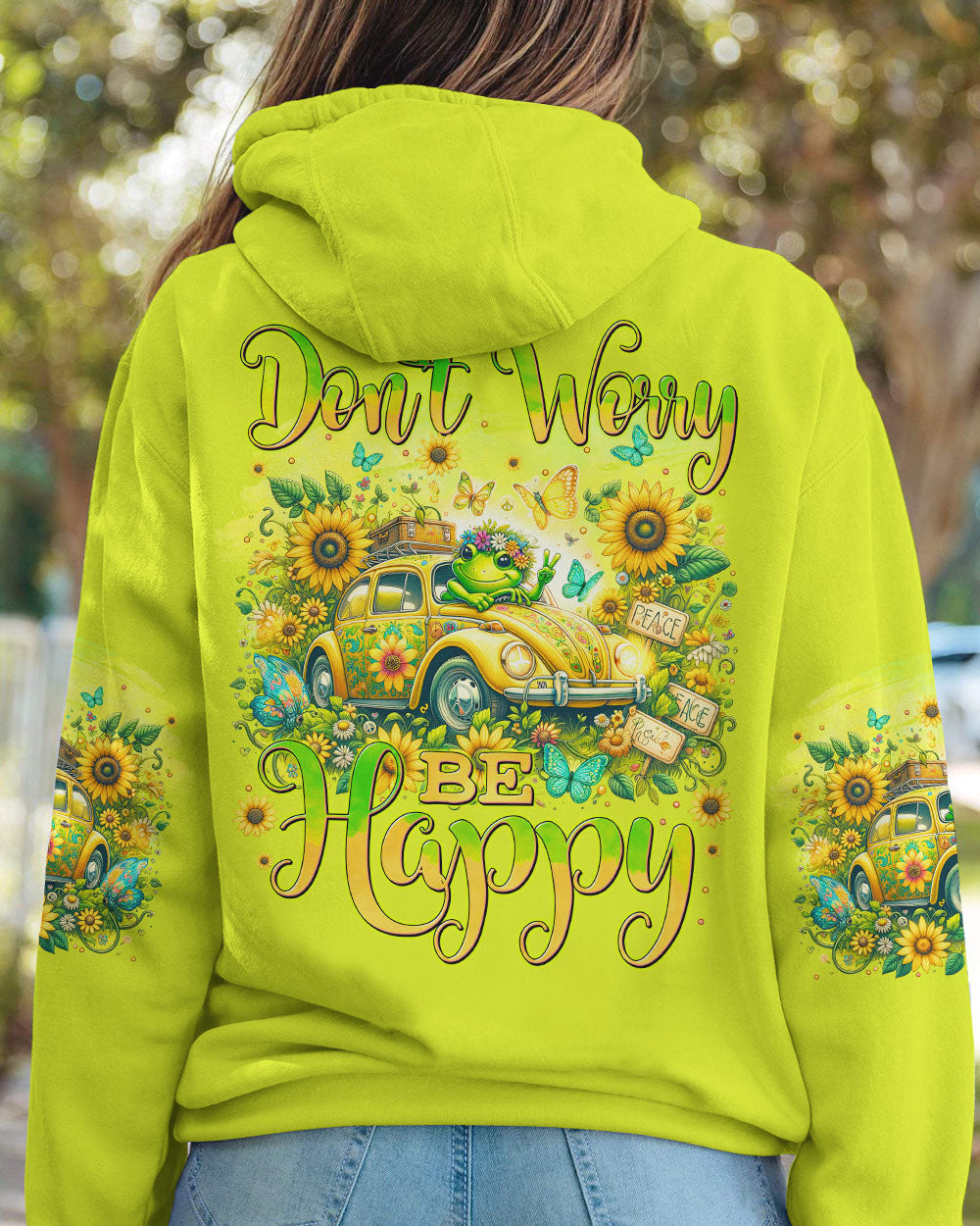 DON'T WORRY BE HAPPY FROG ALL OVER PRINT - TYTM0205241