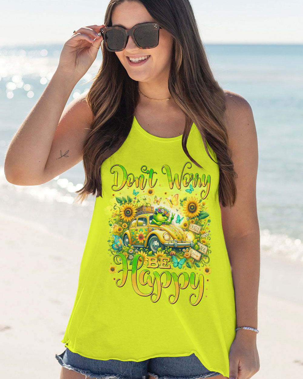 DON'T WORRY BE HAPPY FROG ALL OVER PRINT - TYTM0205241