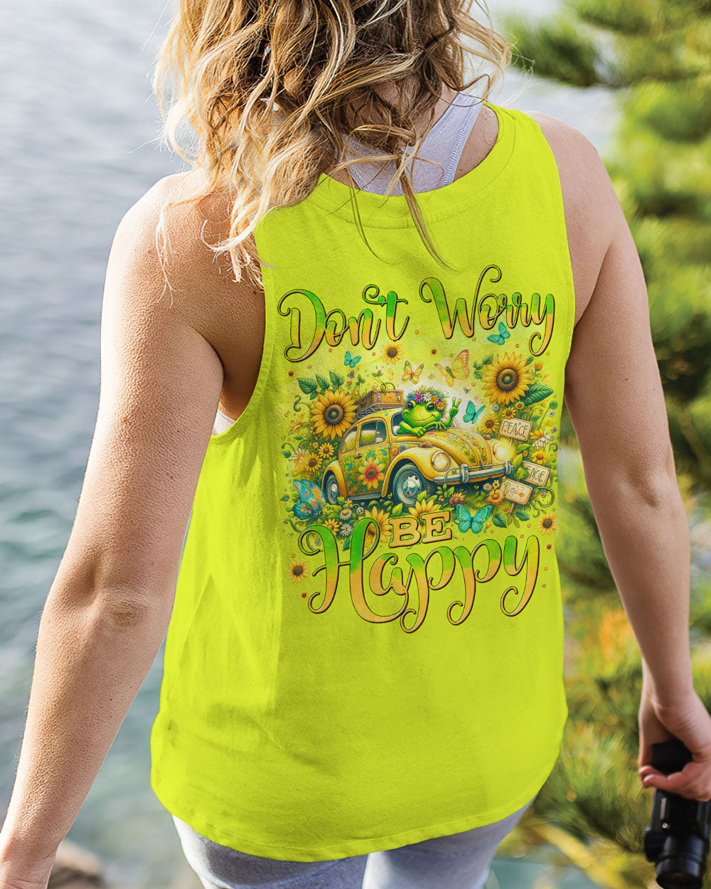 DON'T WORRY BE HAPPY FROG ALL OVER PRINT - TYTM0205241