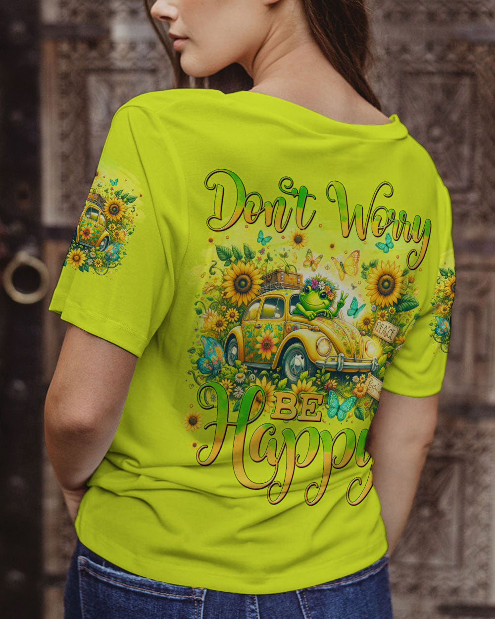DON'T WORRY BE HAPPY FROG ALL OVER PRINT - TYTM0205241