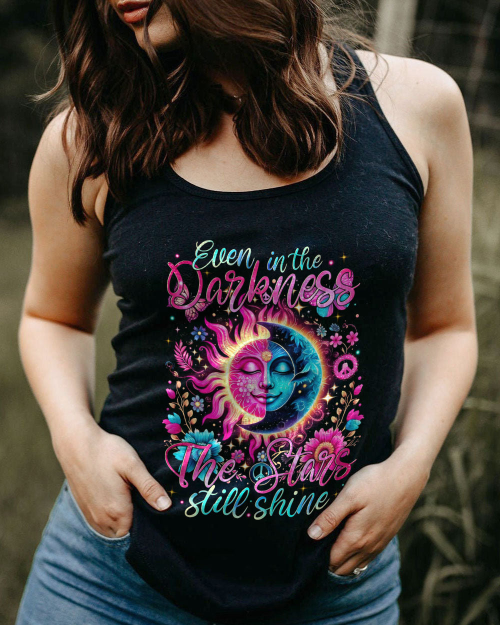 EVEN IN THE DARKNESS THE STARS STILL SHINE ALL OVER PRINT - TYTM0205245