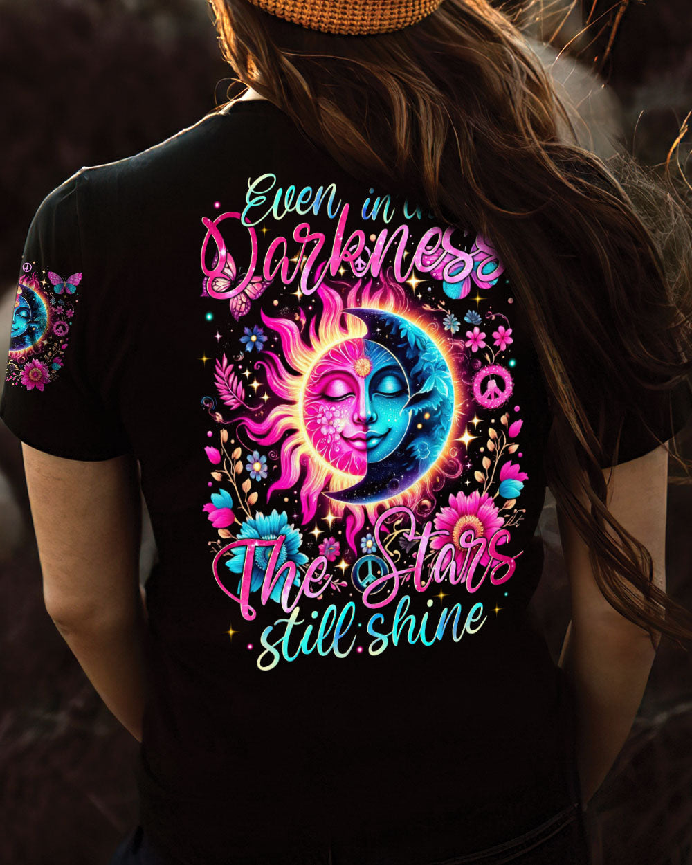 EVEN IN THE DARKNESS THE STARS STILL SHINE ALL OVER PRINT - TYTM0205245