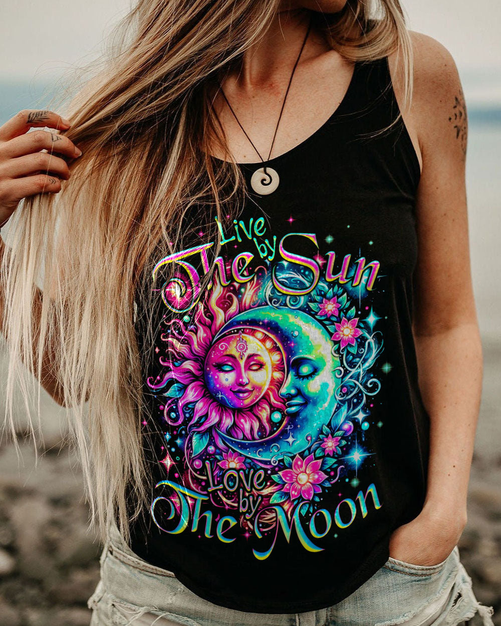 LIVE BY THE SUN LOVE BY THE MOON ALL OVER PRINT - TYQY0501241