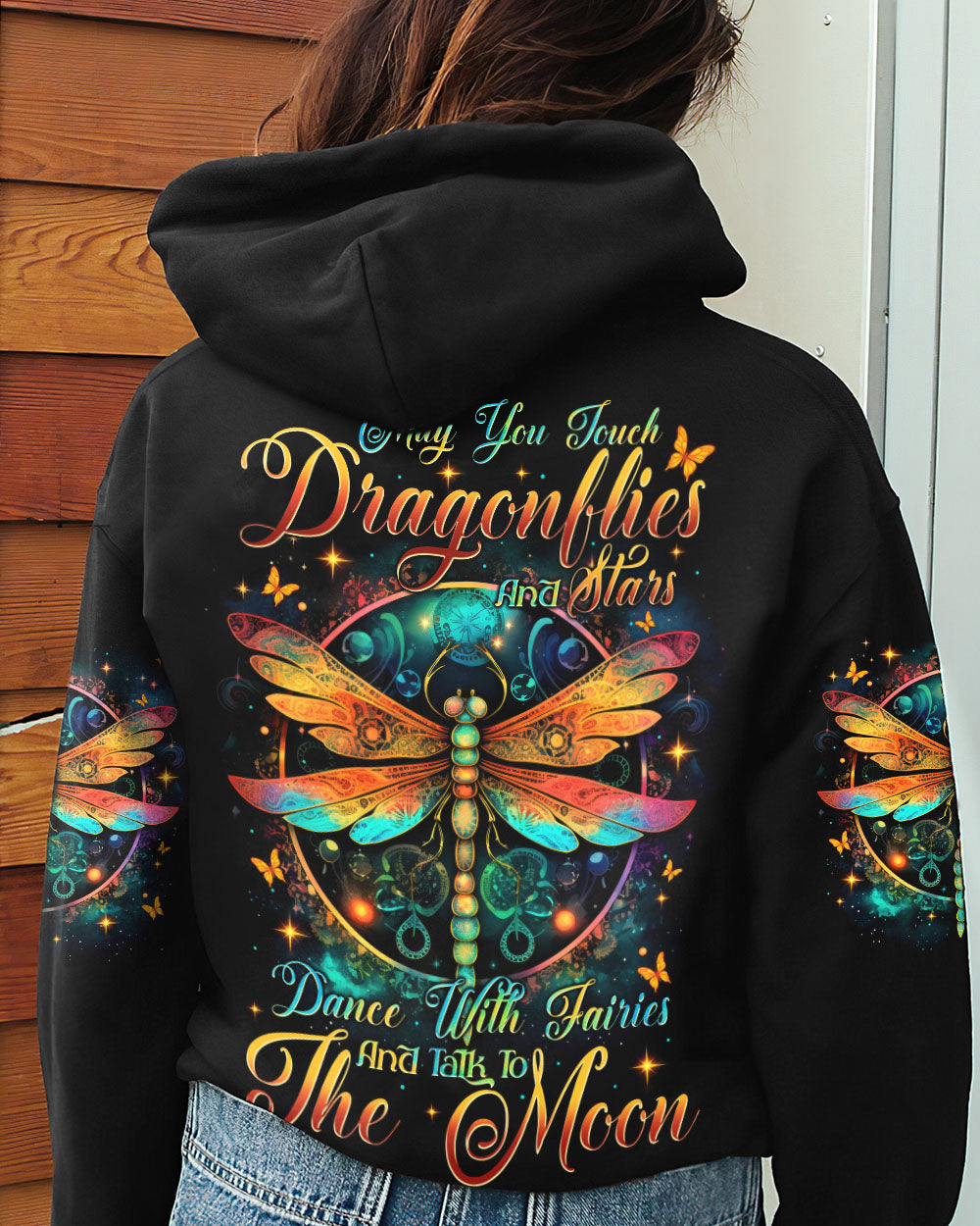 MAY YOU TOUCH DRAGONFLIES AND STARS ALL OVER PRINT - TYTM0306253