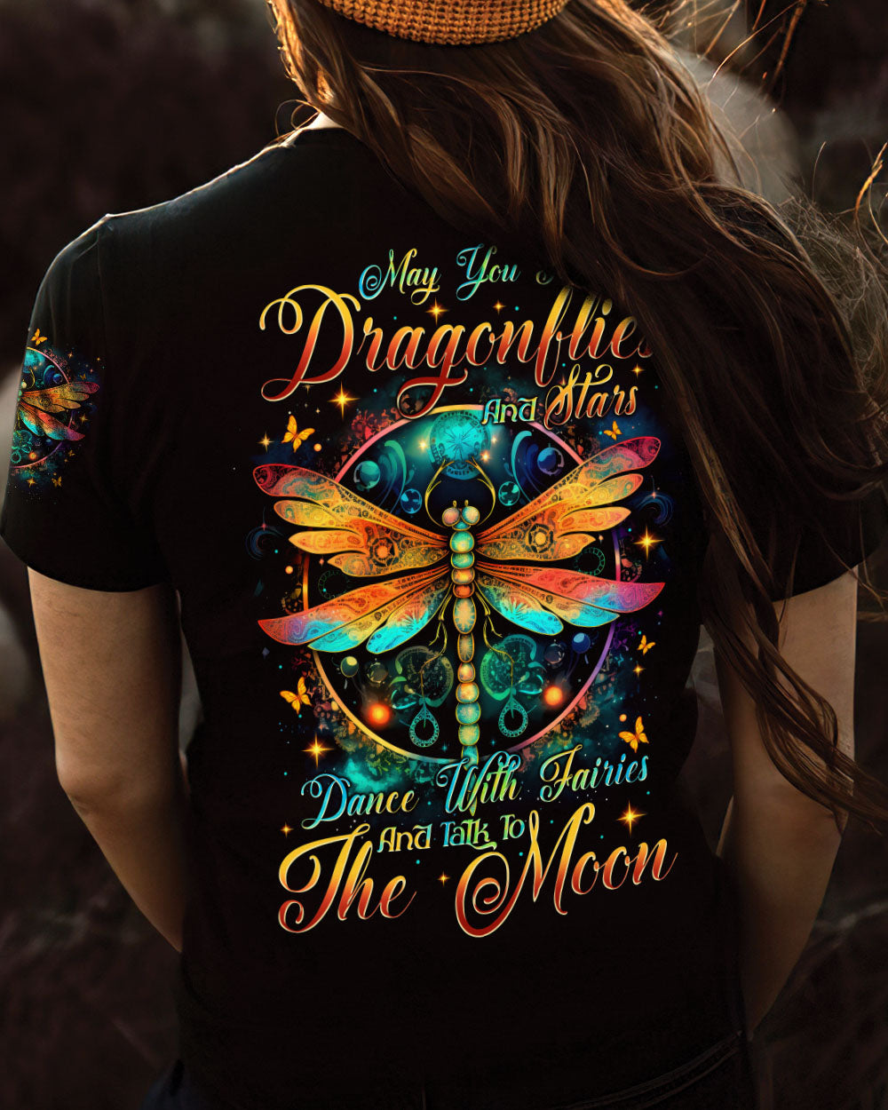 MAY YOU TOUCH DRAGONFLIES AND STARS ALL OVER PRINT - TYTM0306253