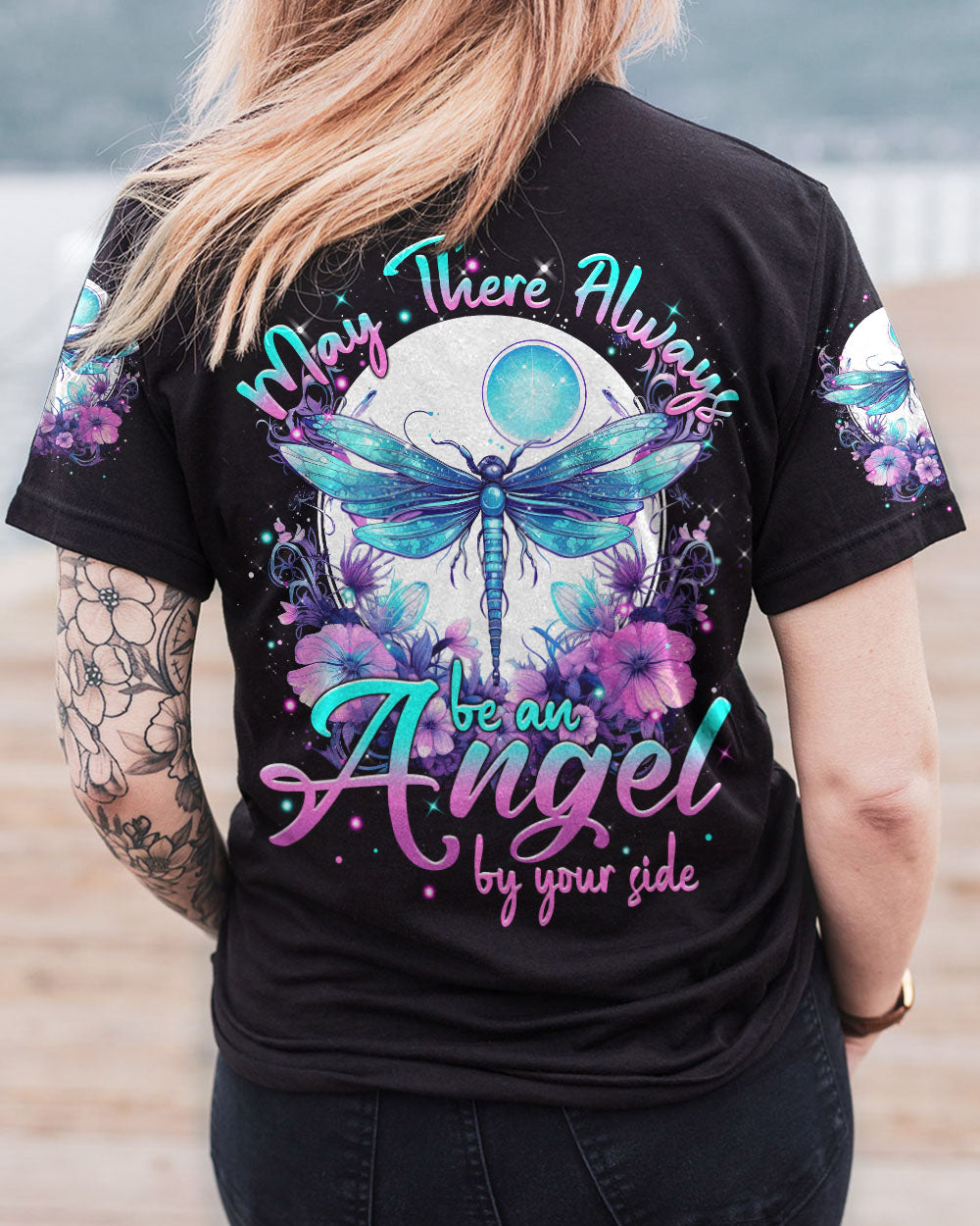 ANGEL BY YOUR SIDE DRAGONFLY ALL OVER PRINT - TYTM0408232