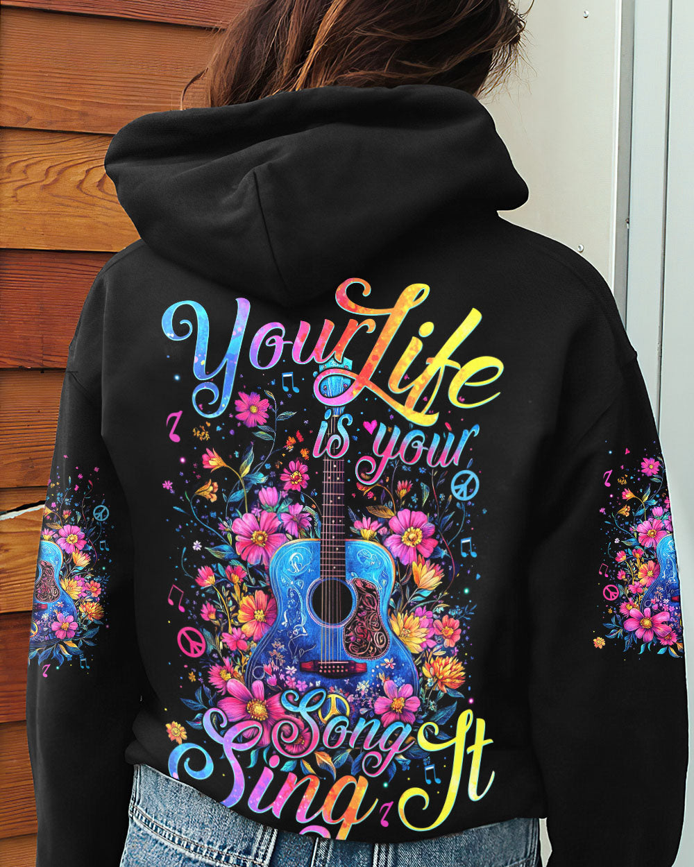 YOUR LIFE IS YOUR SONG GUITAR ALL OVER PRINT - TYTM0412244