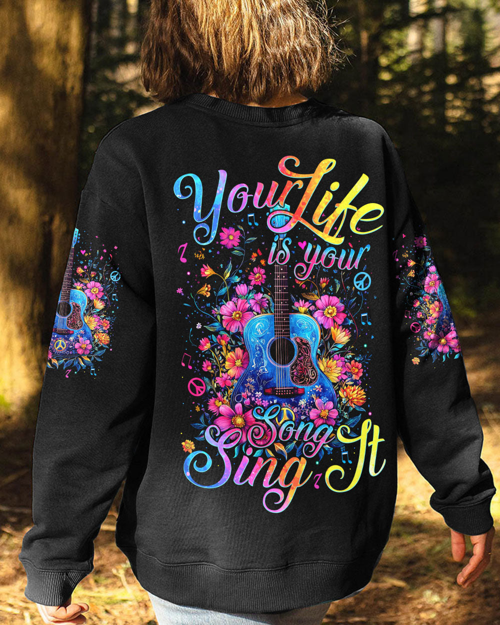 YOUR LIFE IS YOUR SONG GUITAR ALL OVER PRINT - TYTM0412244