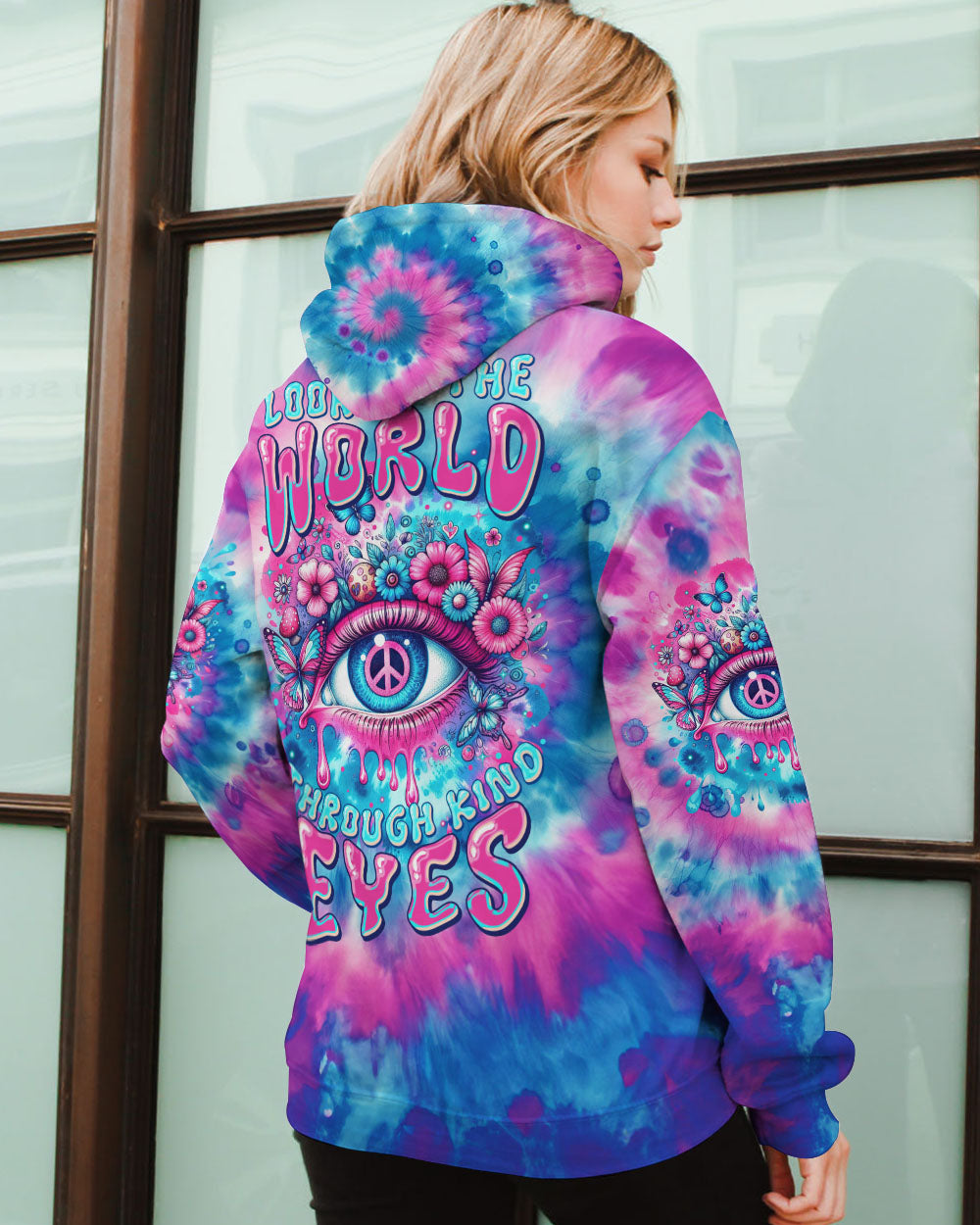 LOOK AT THE WORLD THROUGH KIND EYES ALL OVER PRINT - TYTM0501242