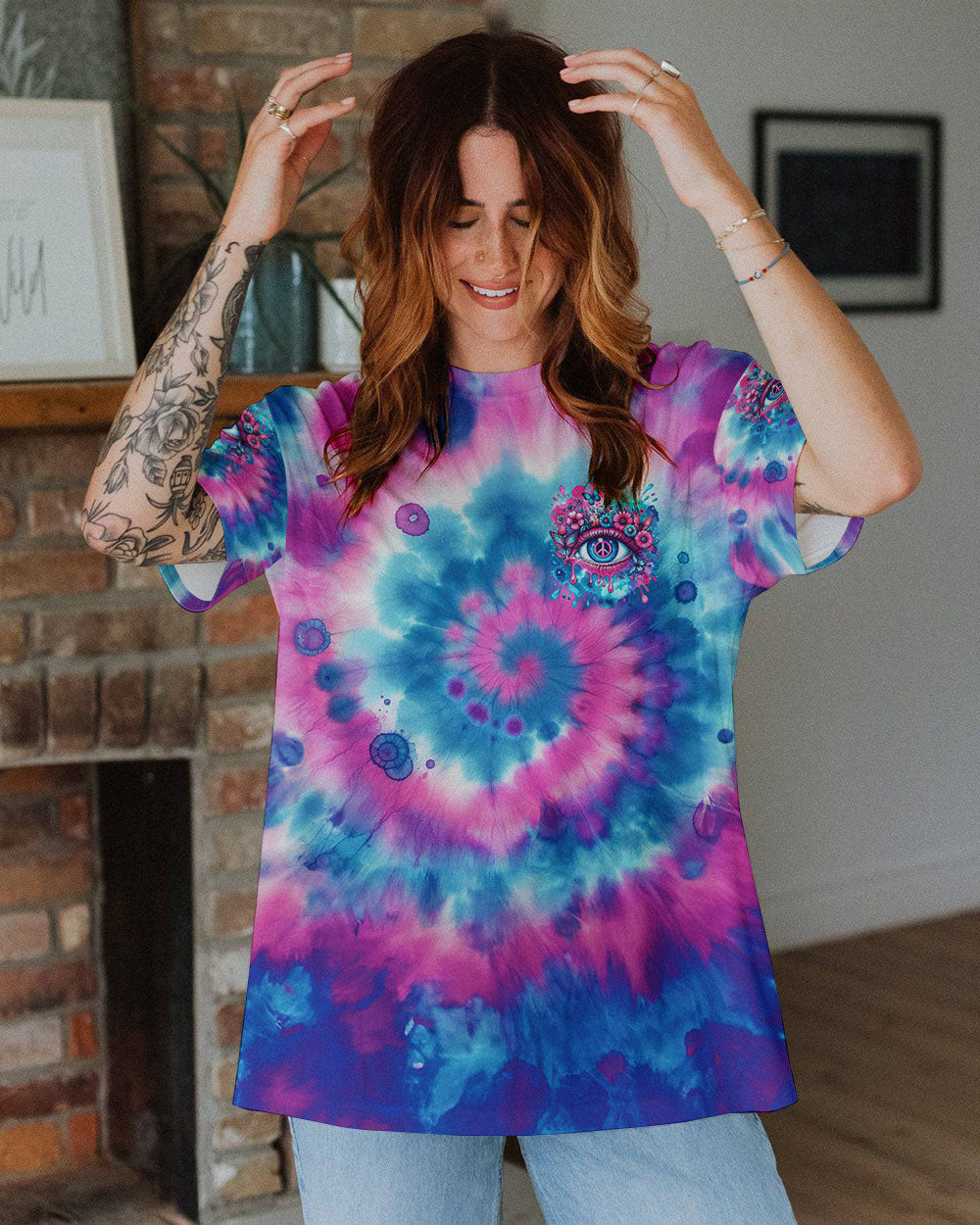 LOOK AT THE WORLD THROUGH KIND EYES ALL OVER PRINT - TYTM0501242
