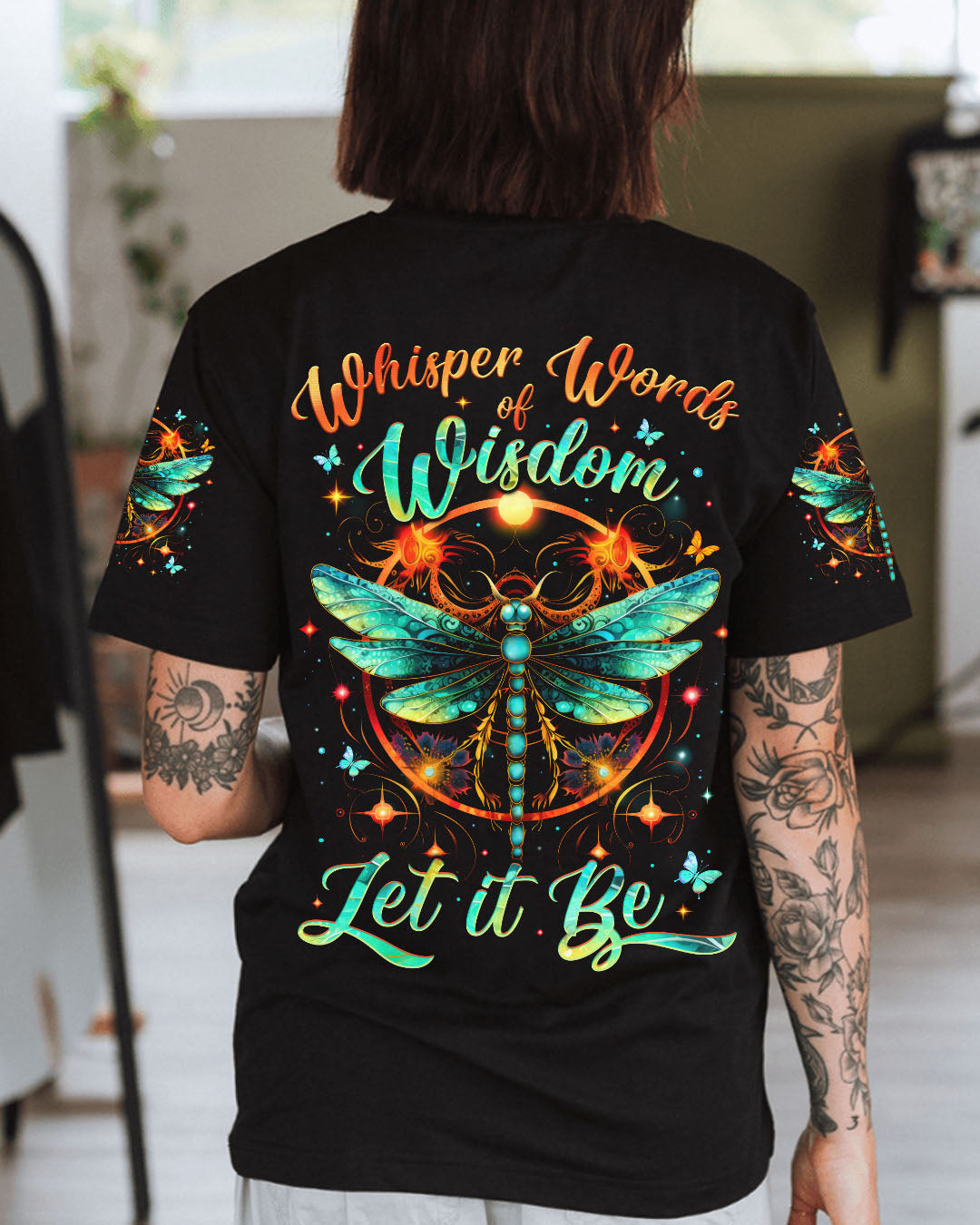WHISPER WORDS OF WISDOM LET IT BE DRAGONFLY ALL OVER PRINT - TYTM0506254