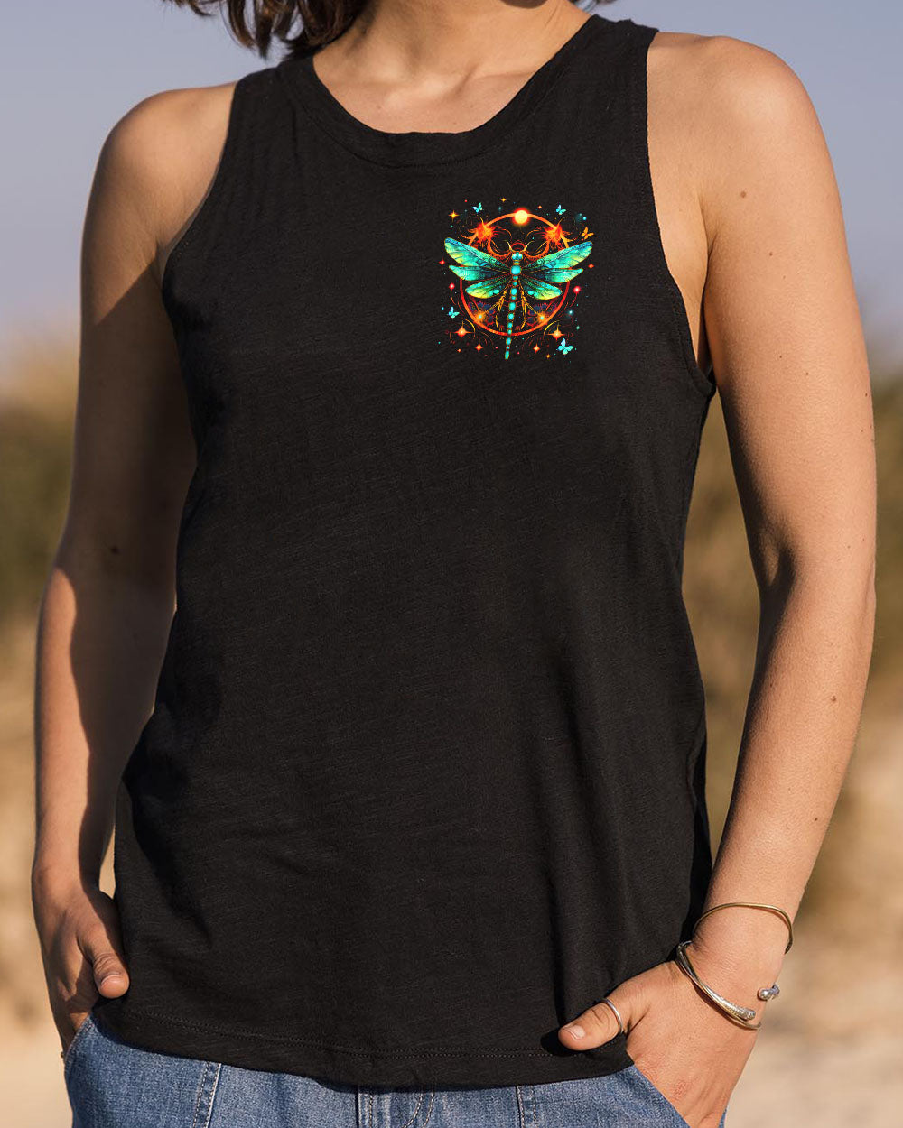 WHISPER WORDS OF WISDOM LET IT BE DRAGONFLY ALL OVER PRINT - TYTM0506254