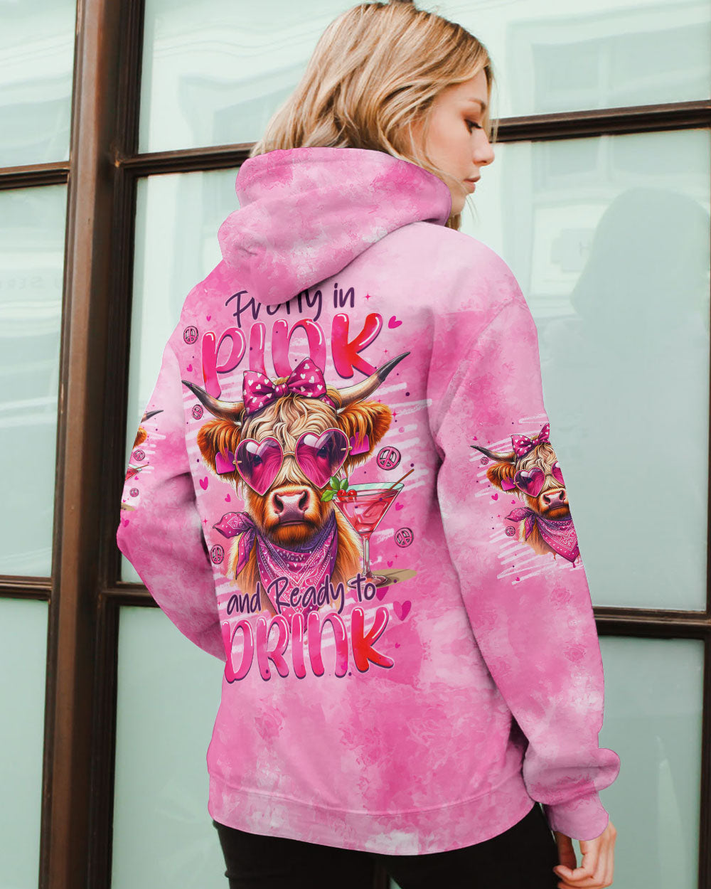 PRETTY IN PINK HEIFER ALL OVER PRINT - TYTM0507242