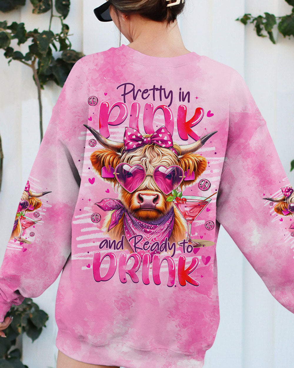 PRETTY IN PINK HEIFER ALL OVER PRINT - TYTM0507242