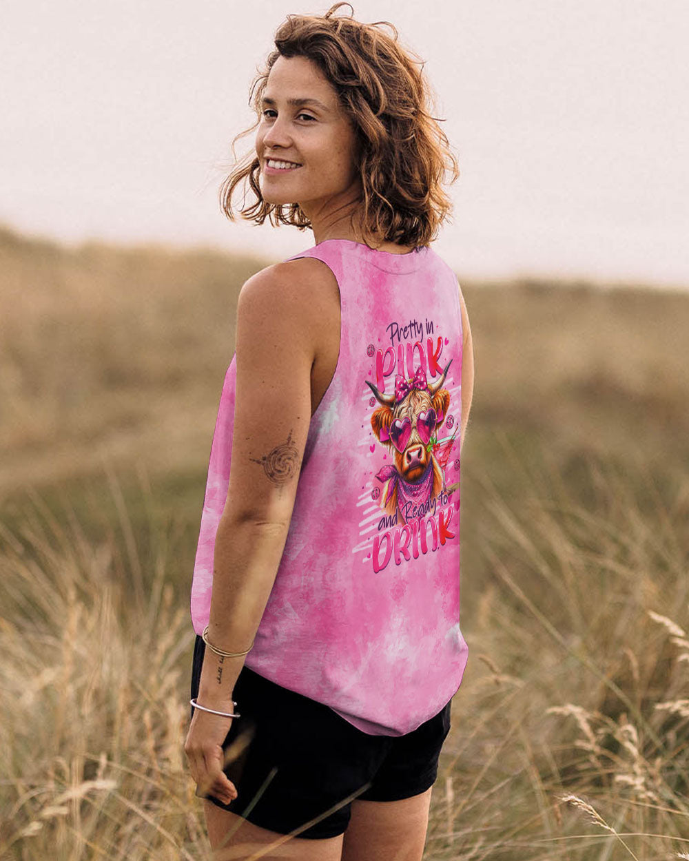 PRETTY IN PINK HEIFER ALL OVER PRINT - TYTM0507242