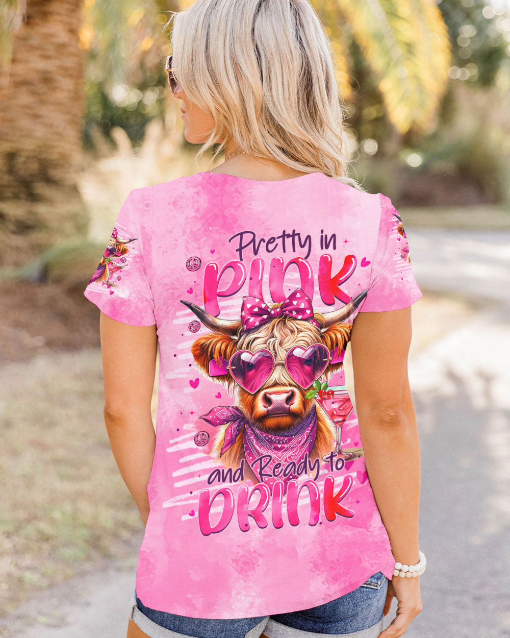 PRETTY IN PINK HEIFER ALL OVER PRINT - TYTM0507242