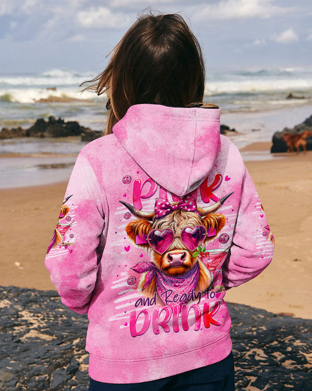 PRETTY IN PINK HEIFER ALL OVER PRINT - TYTM0507242