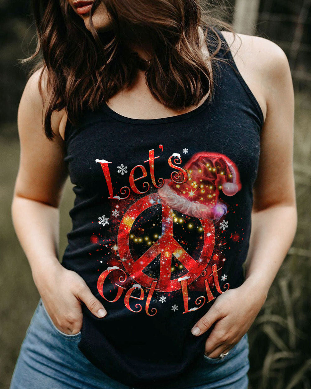 LET'S GET LIT CHRISTMAS ALL OVER PRINT - TYTM0709233
