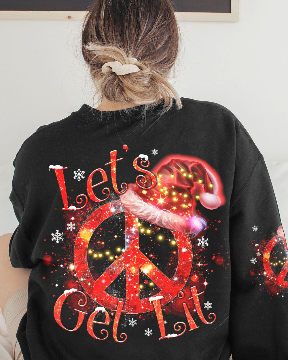 LET'S GET LIT CHRISTMAS ALL OVER PRINT - TYTM0709233