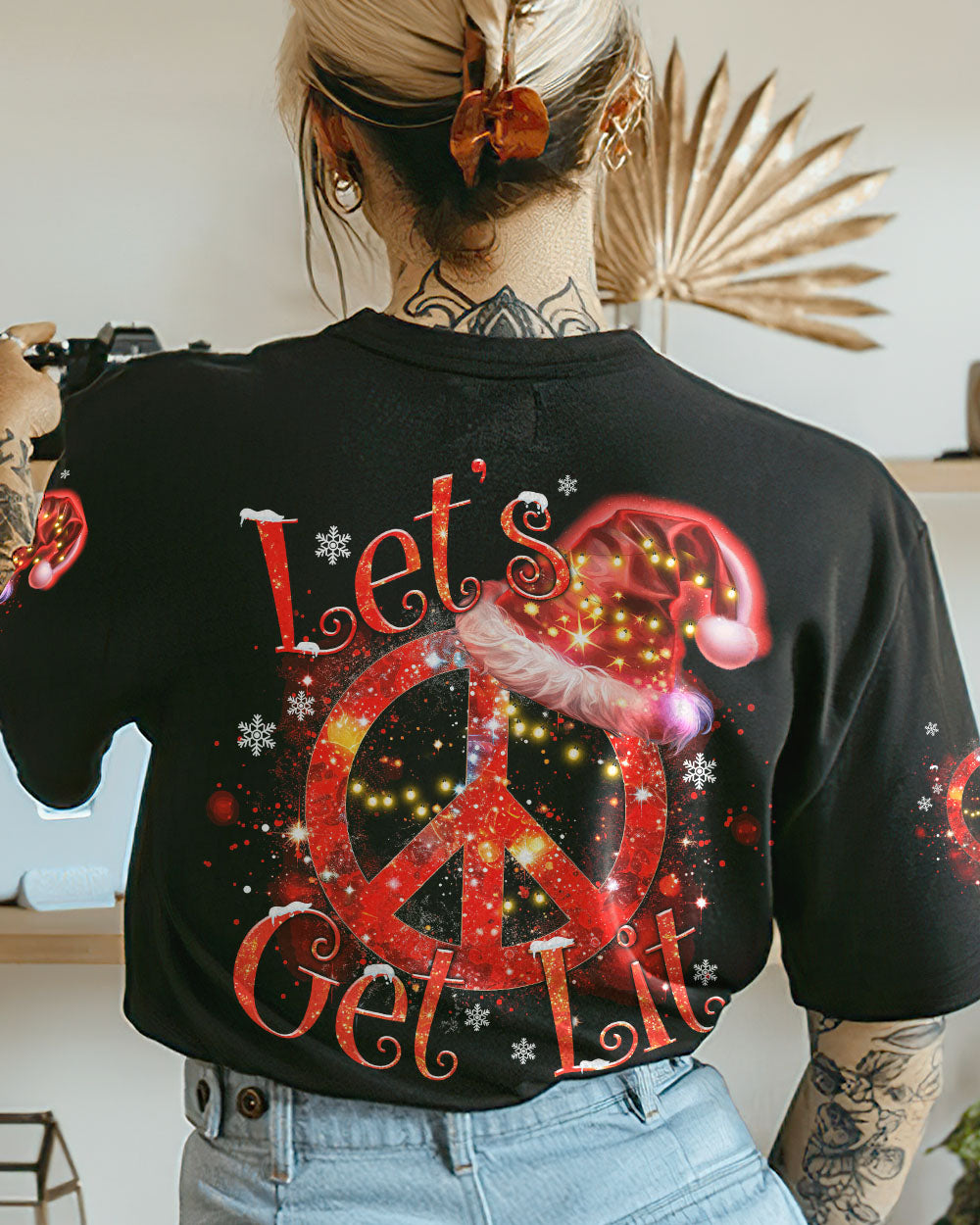 LET'S GET LIT CHRISTMAS ALL OVER PRINT - TYTM0709233