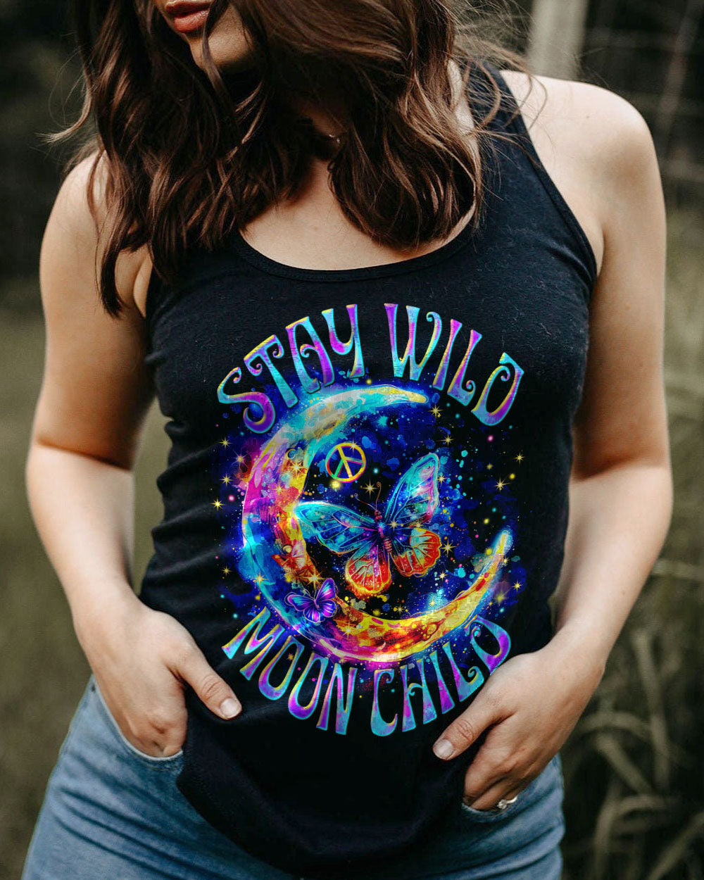 STAY WILD MOON CHILD BUTTERFLY ALL OVER PRINT - TYTM0803244