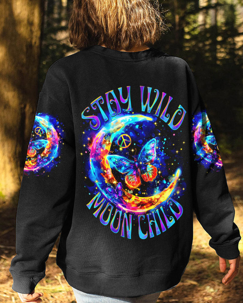STAY WILD MOON CHILD BUTTERFLY ALL OVER PRINT - TYTM0803244