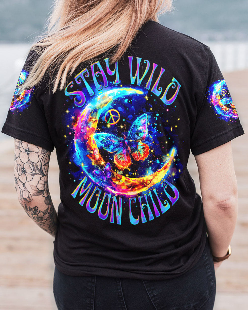 STAY WILD MOON CHILD BUTTERFLY ALL OVER PRINT - TYTM0803244