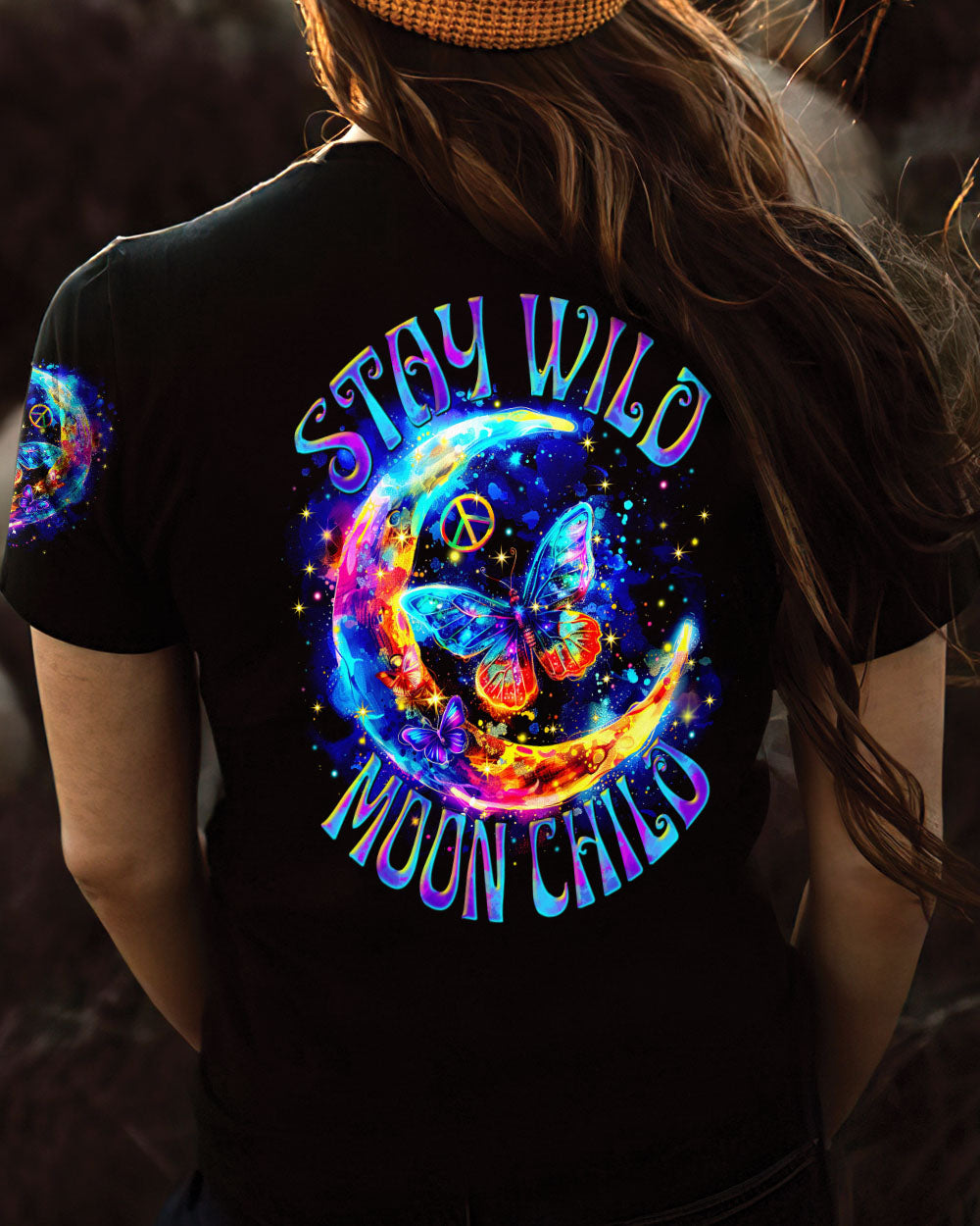 STAY WILD MOON CHILD BUTTERFLY ALL OVER PRINT - TYTM0803244