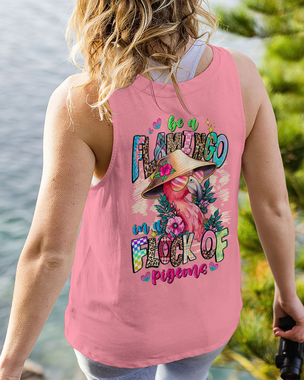 BE A FLAMINGO ALL OVER PRINT - TYTM0806231