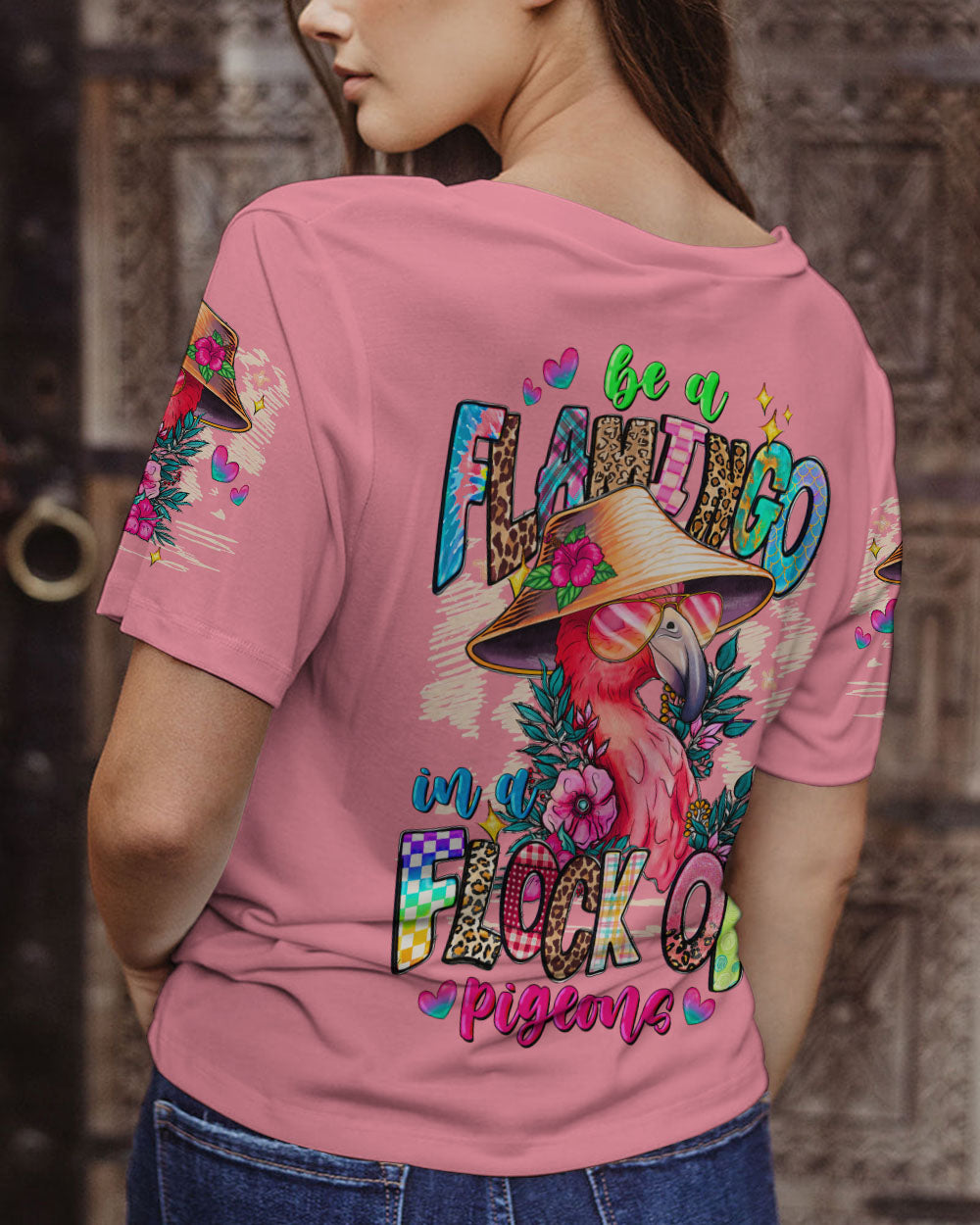 BE A FLAMINGO ALL OVER PRINT - TYTM0806231