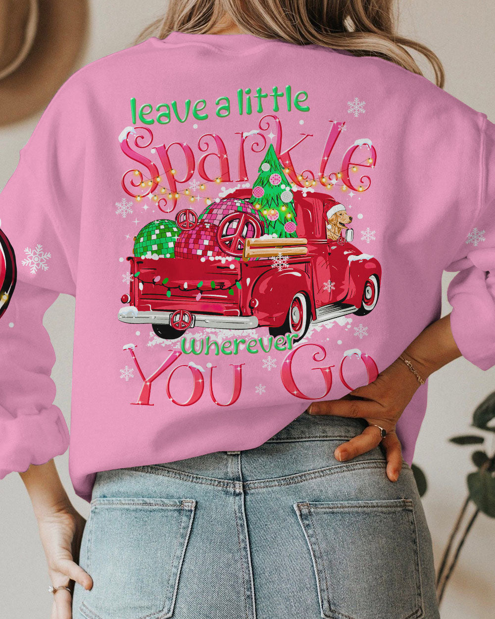 LEAVE A LITTLE SPARKLE CHRISTMAS ALL OVER PRINT - TYTM0809232