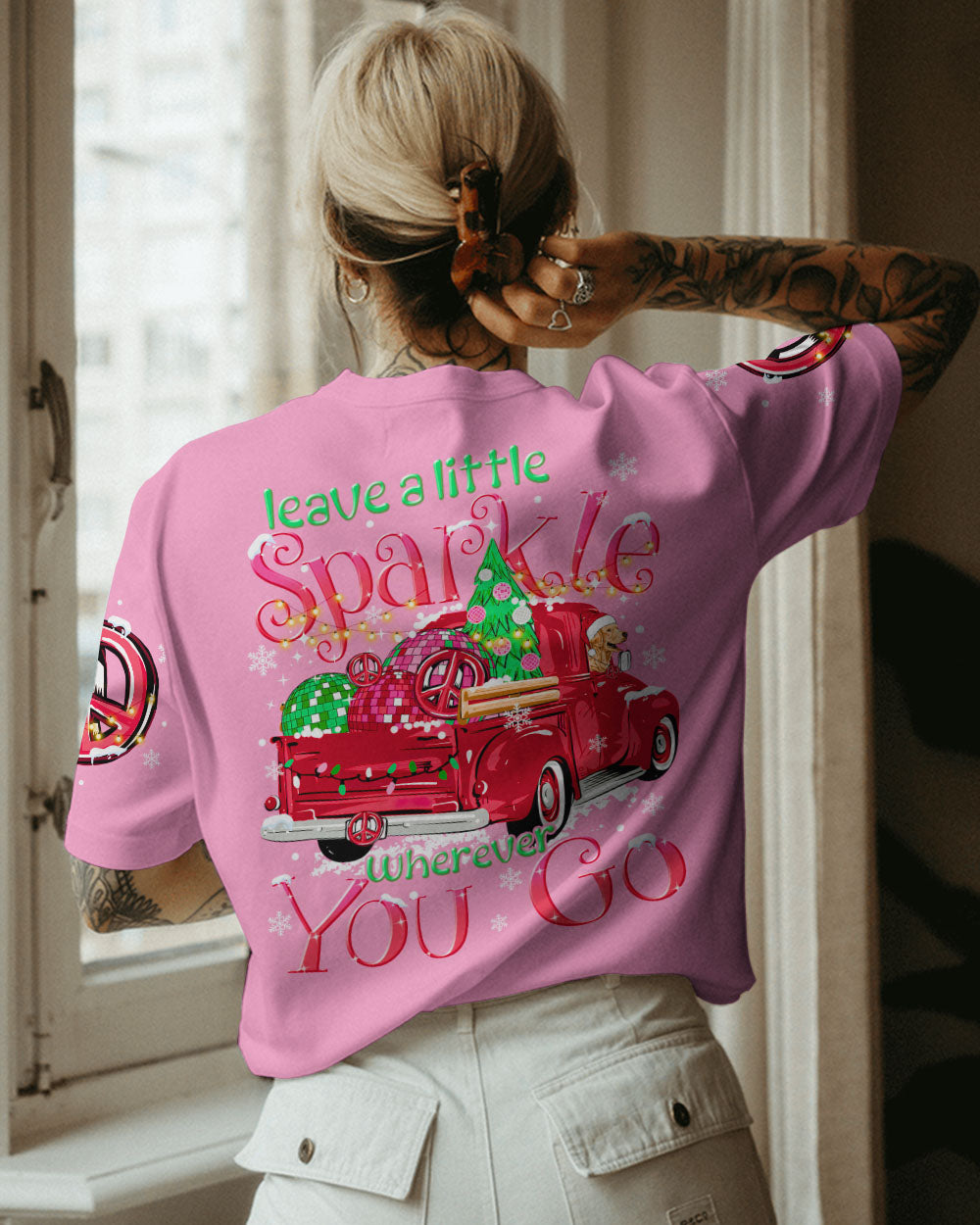 LEAVE A LITTLE SPARKLE CHRISTMAS ALL OVER PRINT - TYTM0809232